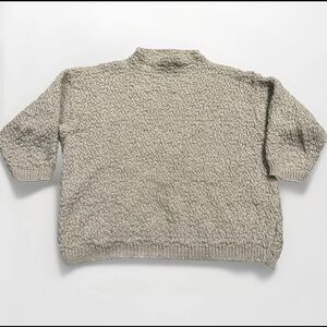 VINTAGE Alps Sweater Women's Sz Medium High Neck Chunky Knit Mohair Ski Aspen